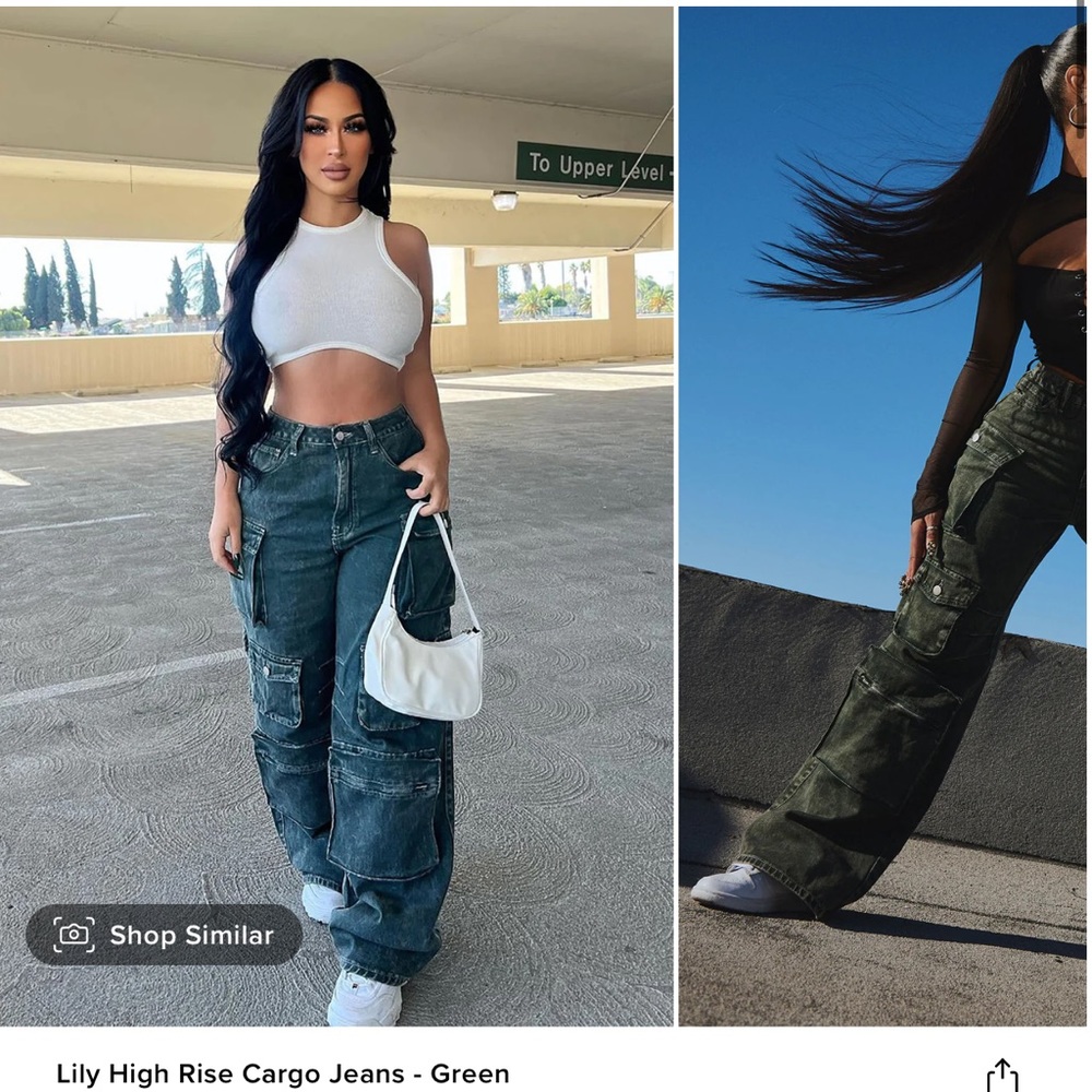 Cargo Jeans Lily High Rise